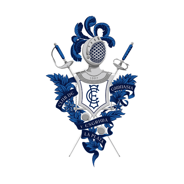 Escudo oficial del Club de Gimnasia y Esgrima La Plata